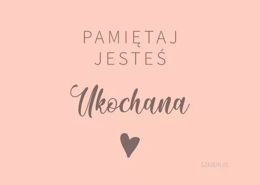 Magnes na lodówkę - Pamiętaj jesteś Ukochana róż - tantis.pl