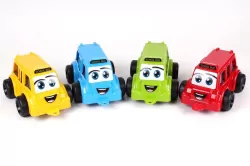 Autobus. Zabawka. Technok