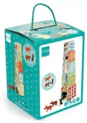 Piramida edukacyjna z figurkami Dzikie zwierzęta