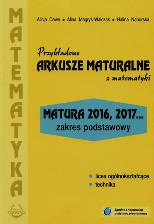 Przykładowe arkusze maturalne z matematyki - tantis.pl