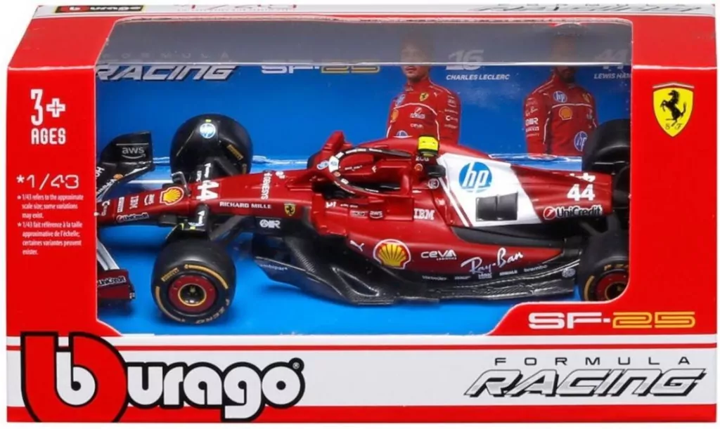 Ferrari Formula Without Helmet & Plastic Stand - tantis.pl