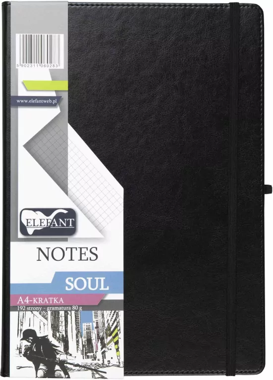 Notes A4 Soul kratka czarny - tantis.pl