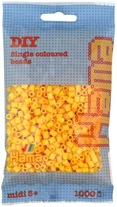 Koraliki Midi w woreczku 1000el żółte - tantis.pl