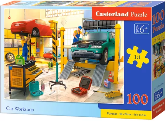 Puzzle 100. Car Workshop