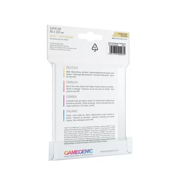 Gamegenic: Matte Dixit Sleeves (81x122mm), 90 sztuk - tantis.pl