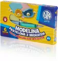 Modelina pastelowa z brokatem. 6 kolorów. - tantis.pl
