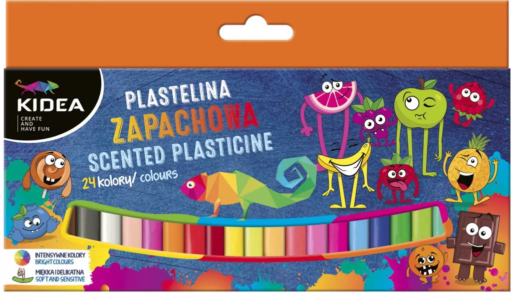 Plastelina Kidea zapachowa 24 kolory - tantis.pl