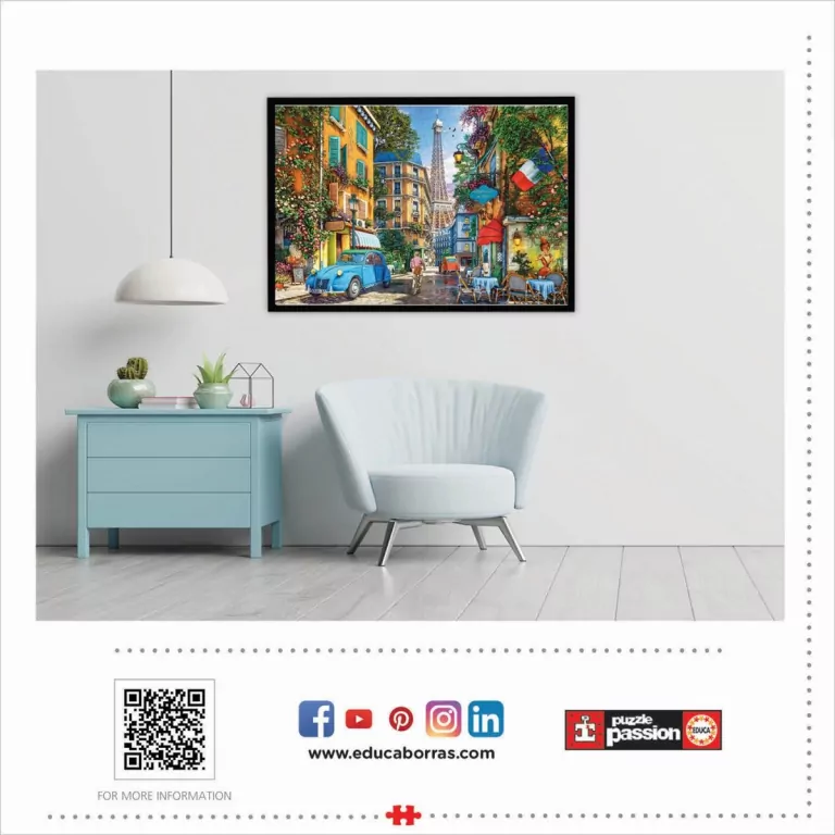 Puzzle 4000 Uliczka w Paryżu - tantis.pl