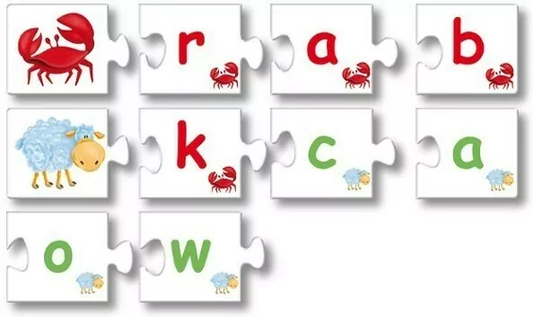 Literka po literce. Układanka edukacyjna - tantis.pl