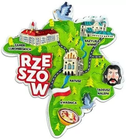 Magnes I love Poland Rzeszów ILP-MAG-C-RZE-13 - tantis.pl