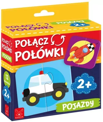 Pojazdy. Połącz połówki