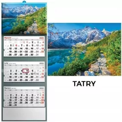 Kalendarz 2026 trójdzielny tatry