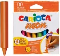 Kredki świecowe maxi neon 8 kolorów CARIOCA - tantis.pl