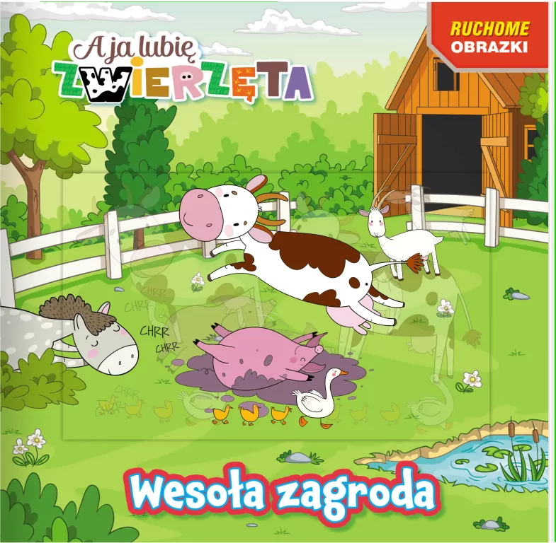 A ja lubię zwierzęta. Ruchome obrazki. Wesoła zagroda - tantis.pl