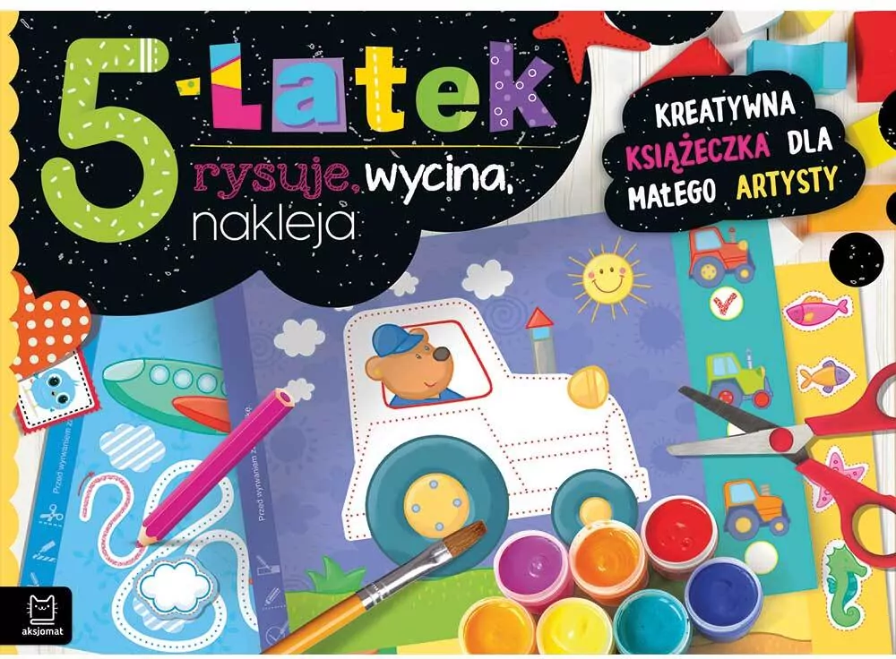 5-latek rysuje, wycina, nakleja - tantis.pl