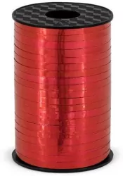 Wstążka plastikowa 5mmx225m. Czerwona