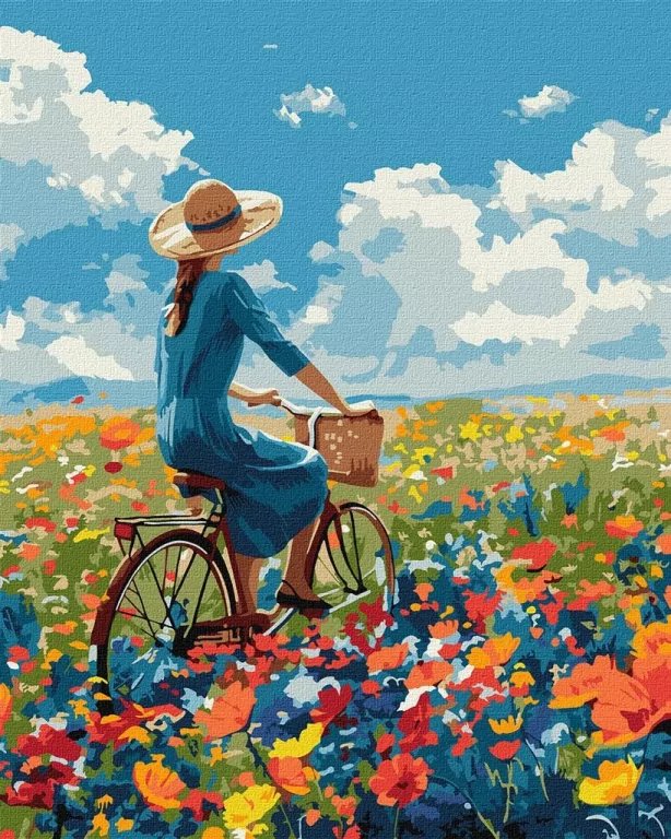 Malowanie po numerach - Podróż w kwiatach 40x50cm - tantis.pl