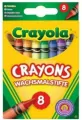 Kredki świecowe 8 kolorów CRAYOLA - tantis.pl