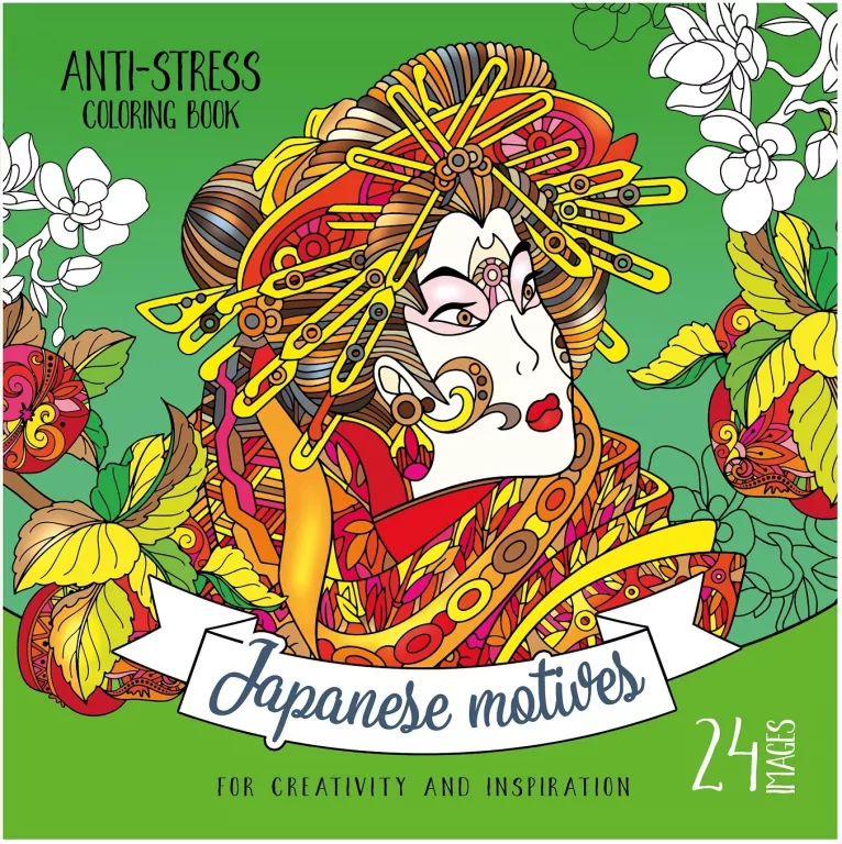 Kolorowanka antystresowa Japanese motiv - tantis.pl
