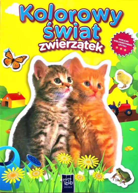 Kolorowy świat zwierzątek. Dwa kotki - tantis.pl