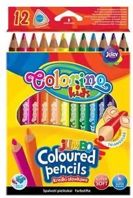 Kredki colorino ołówkowe trójkątne jumbo 12 kolorów - tantis.pl
