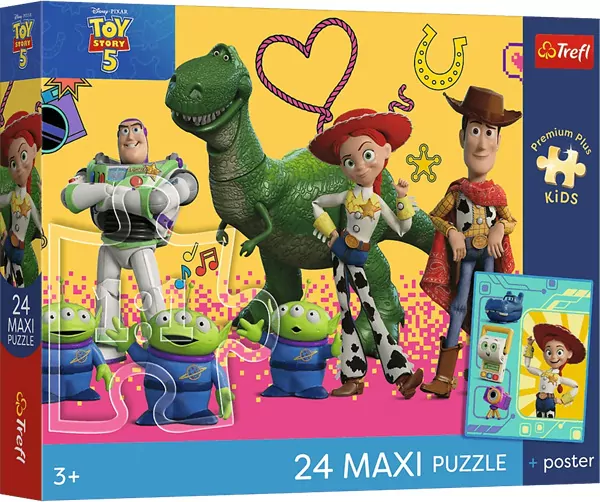 Puzzle 24 Maxi Toy Story 5 + plakat TREFL - tantis.pl