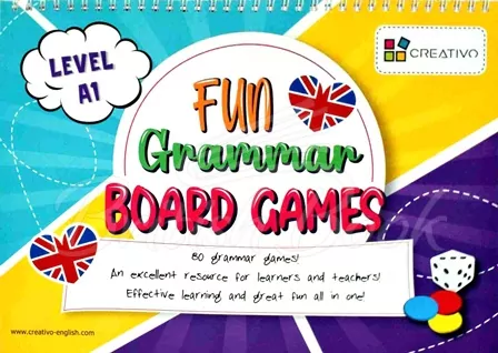 Karty językowe Angielski Fun Grammar Board Games level A1 - tantis.pl