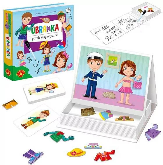 Puzzle magnetyczne. Ubranka - tantis.pl