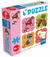 Granna. Puzzle z Jamnikiem, 4 elementy - tantis.pl