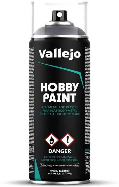 Vallejo: 28.031 - Hobby Paint Spray - Gunmetal (400 ml) - tantis.pl