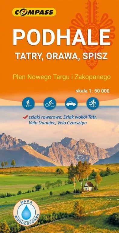 Mapa - Podhale, Tatry, Orawa, Spisz 1:50 000 - tantis.pl