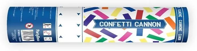 Tuba z kolorowym konfetti 20cm - tantis.pl