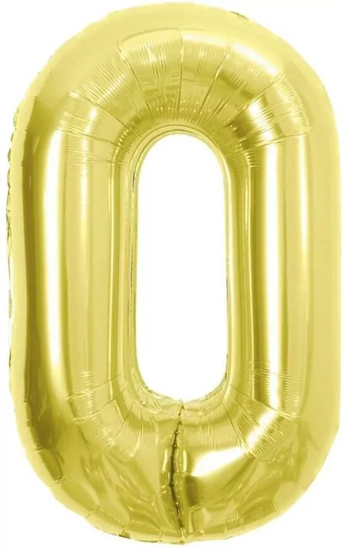 Balon foliowy B&C 0 Light gold 85cm - tantis.pl