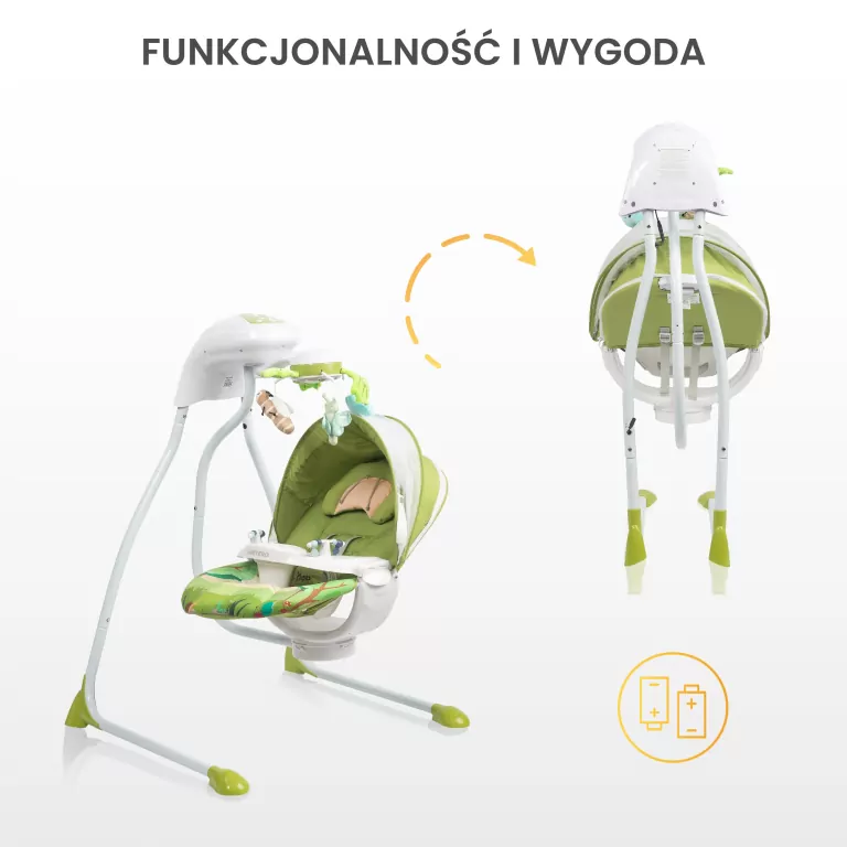 Caretero Huśtawka elektryczna Bugies las - tantis.pl