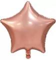 Balon foliowy Gwiazda matowa różowo-złota 44cm - tantis.pl