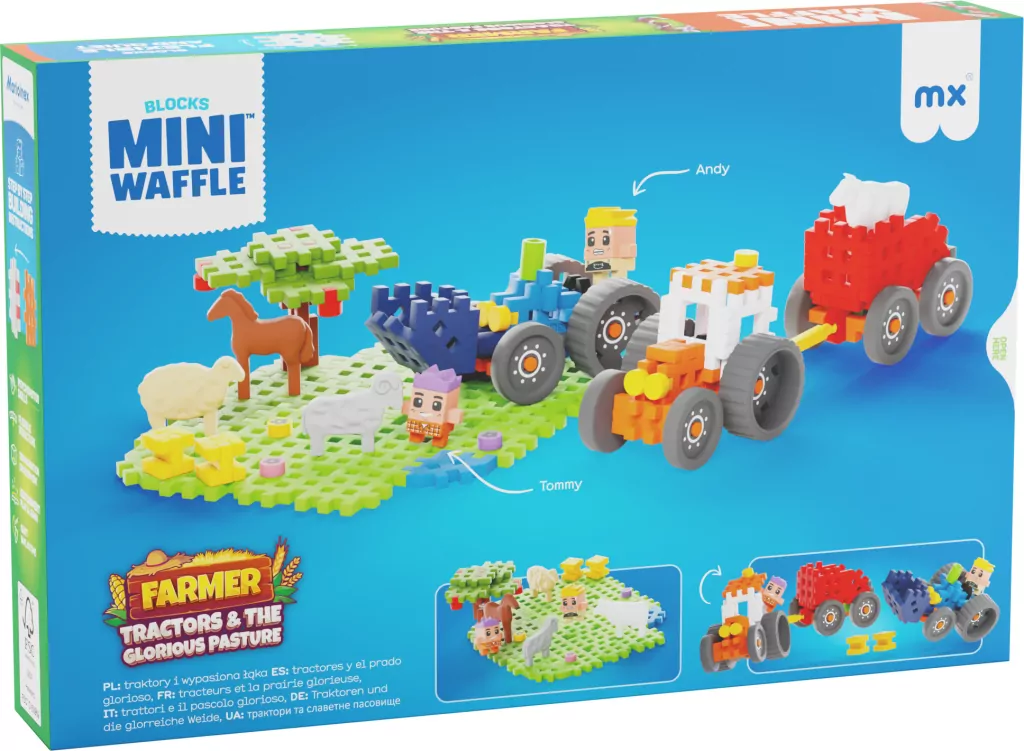 Mini Waffle - Farmer - Traktory i wypasiona łąka - tantis.pl