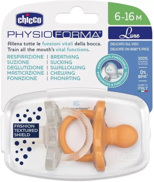 Chicco. Soft Luxe. Smoczek. 2 sztuki. 6-16 miesięcy - tantis.pl