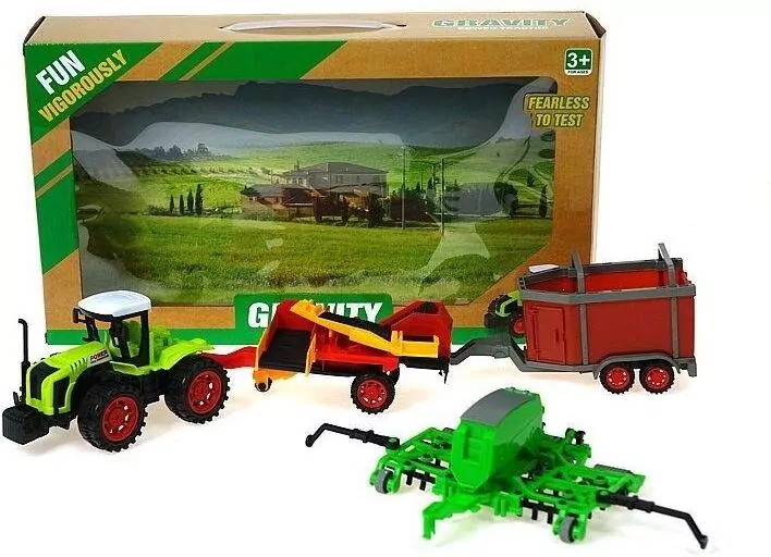 Traktor z maszynami rolniczymi napęd na kolo - tantis.pl