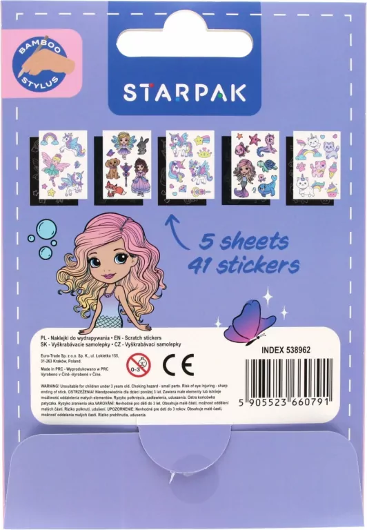 Naklejki do wydrapywania Girl - tantis.pl