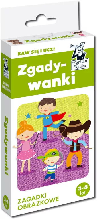 Zgadywanki. Zagadki obrazkowe. Kapitan Nauka - tantis.pl