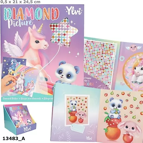 Zestaw kreatywny Diamond Picture Jednorożec Ylvi 13483A - tantis.pl