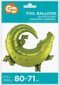 Balon foliowy Krokodyl, 80x71cm - tantis.pl