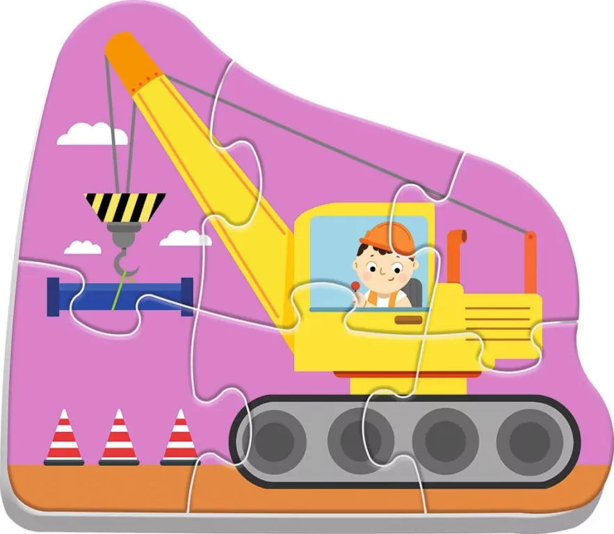 Baby Puzzle. Pojazdy na budowie - tantis.pl
