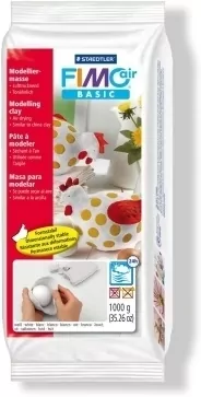 Masa modelarska Fimo air basic 1kg, biały - tantis.pl