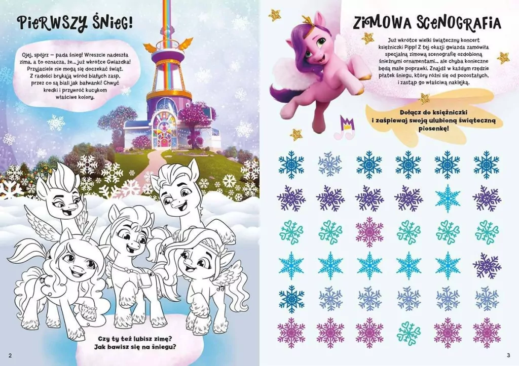 My Little Pony. Nowe pokolenie. Zimowy zeszyt zadań z naklejkami - tantis.pl