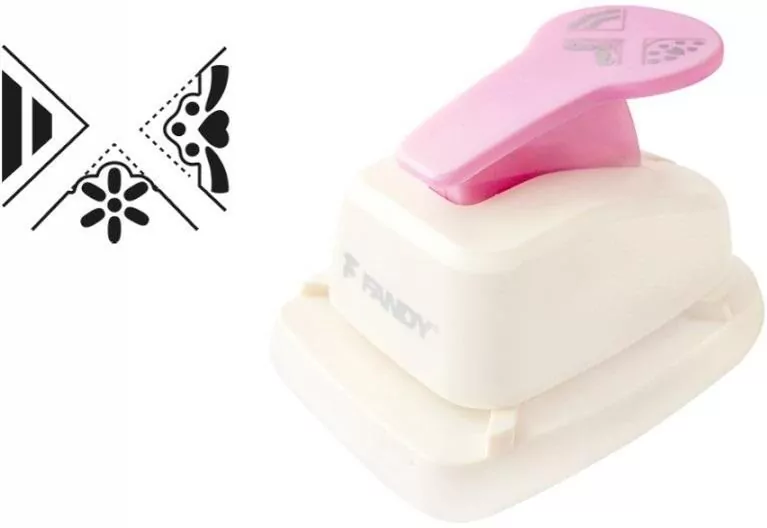 Dziurkacz ozdobny narożny 3w1 kwiatek MIX - tantis.pl