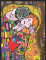 Kolorowanka welwetowa 47x35cm Klimt Pocałunek - tantis.pl