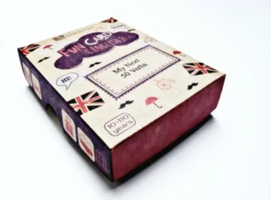 Fun Card English My Next 50 Verbs CREATIVO