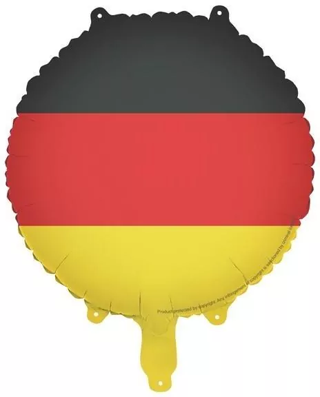 Balon foliowy Flaga Niemiec 35cm - tantis.pl