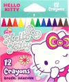 Kredki świecowe Hello Kitty Pink 12 kolorów - tantis.pl